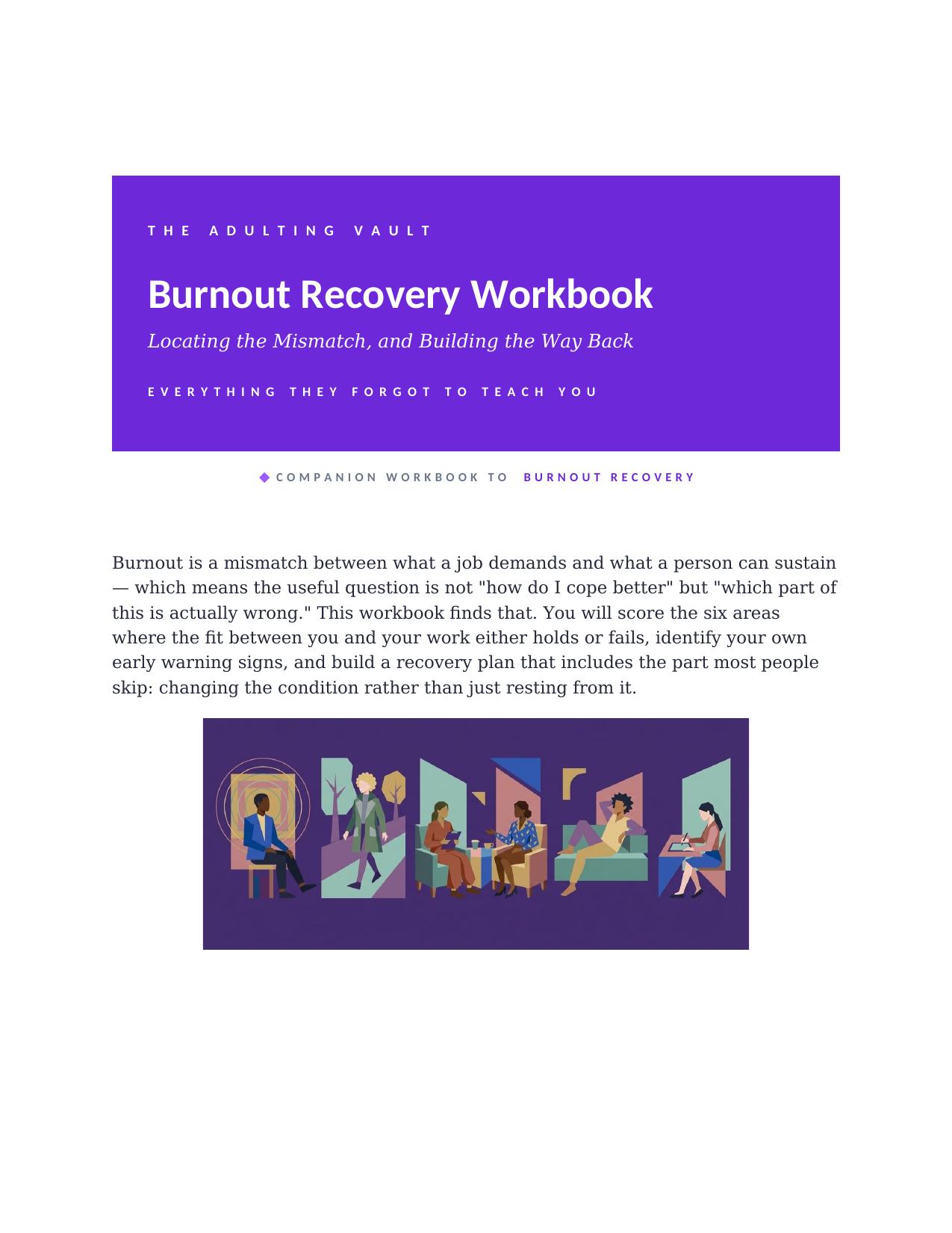 Burnout Recovery Journal cover