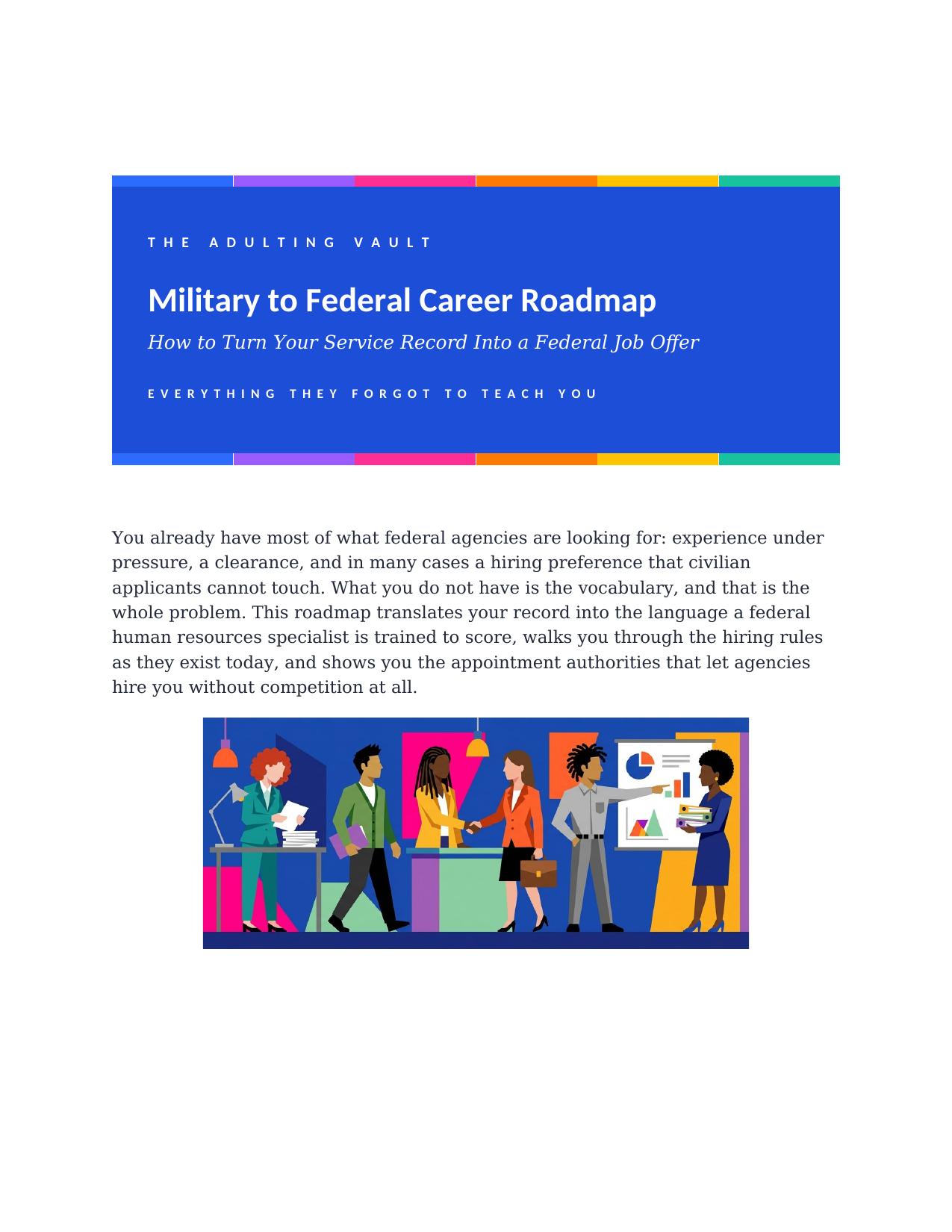 Military-to-Federal Roadmap cover