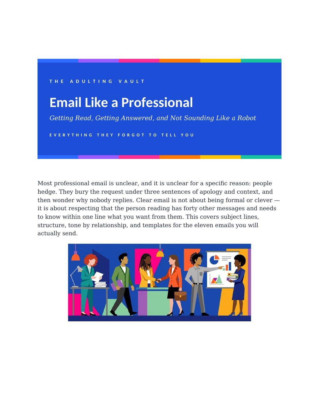 Email Like a Professional cover