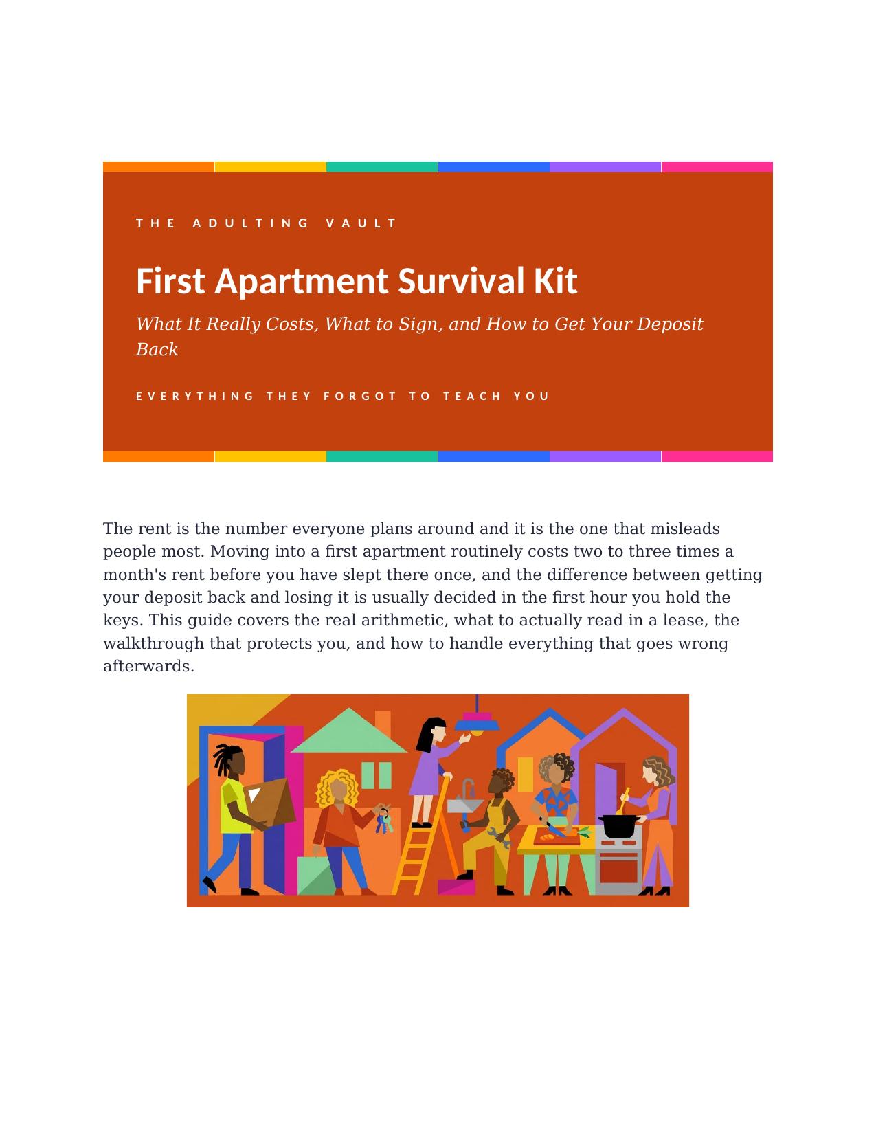 First Apartment Survival Kit cover