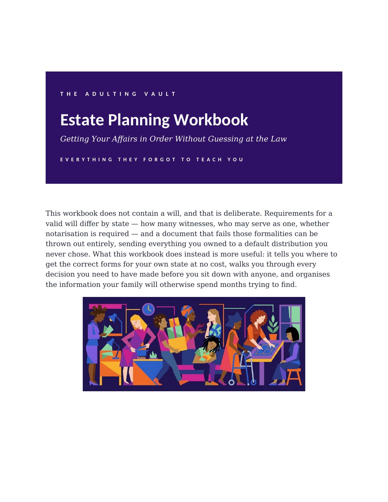 Estate Planning Workbook cover