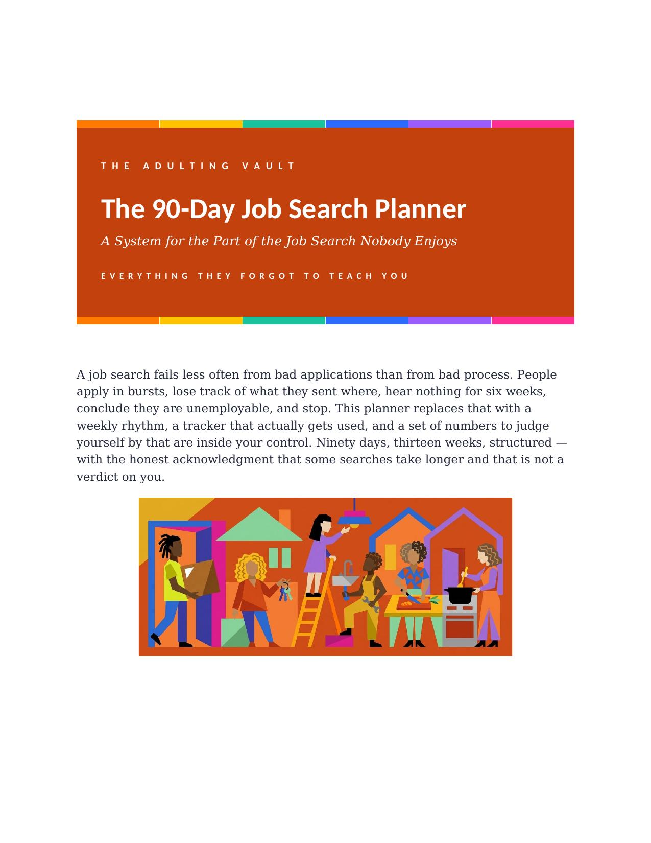 90-Day Job Search Planner cover