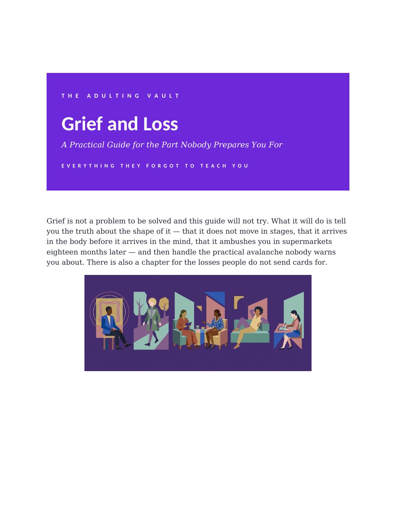 Grief & Loss: A Practical Guide cover