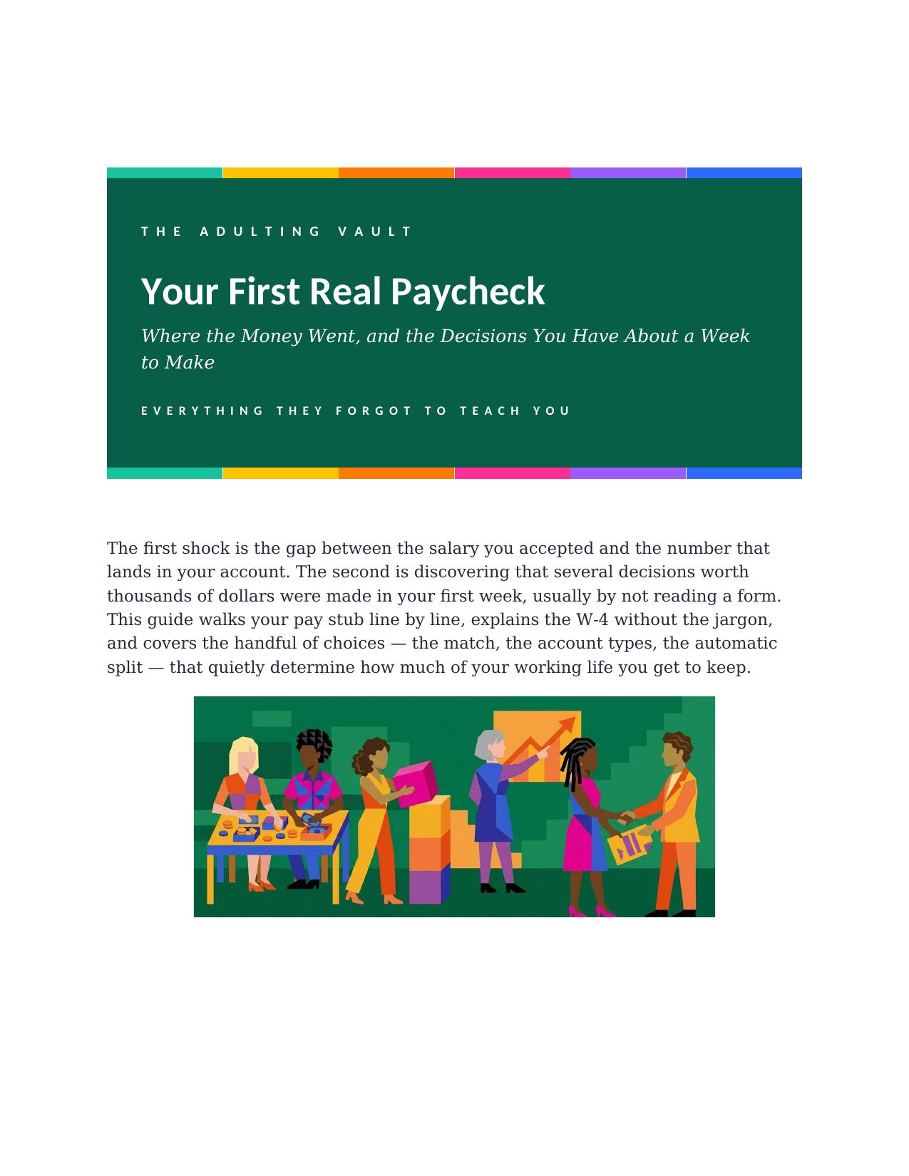 Your First Real Paycheck cover