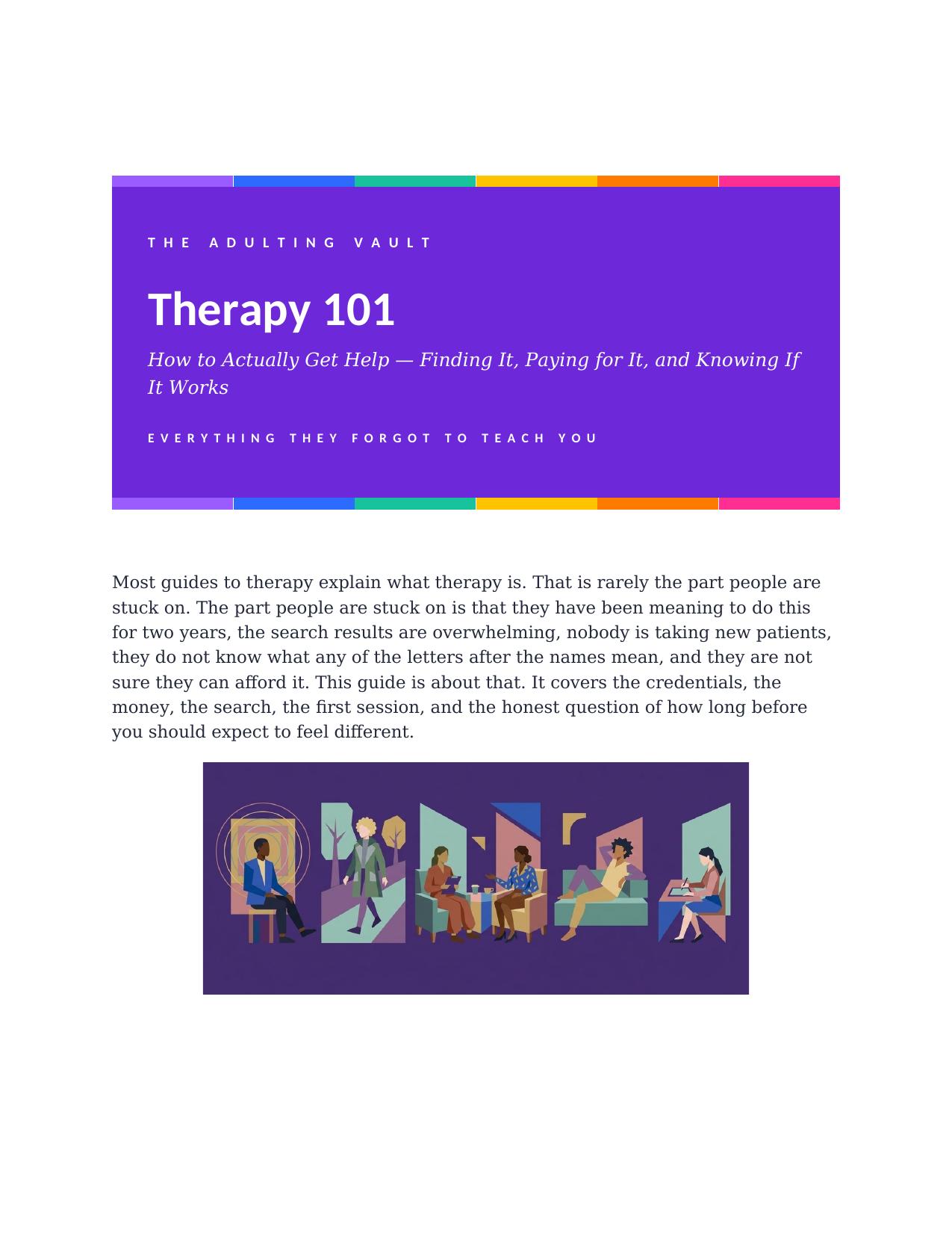 Therapy 101 cover