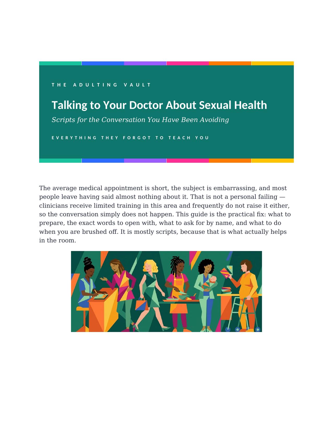 How to Talk to Your Doctor: Sexual Health Edition cover