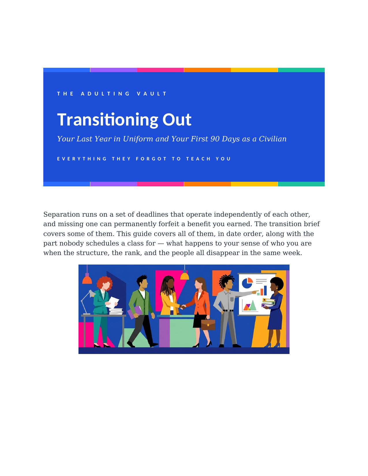Transitioning Out: Your First 90 Days as a Civilian cover