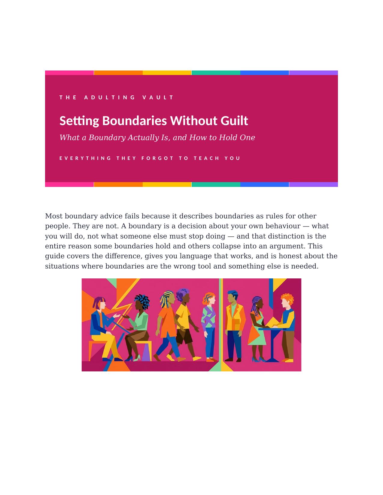 How to Set Boundaries cover
