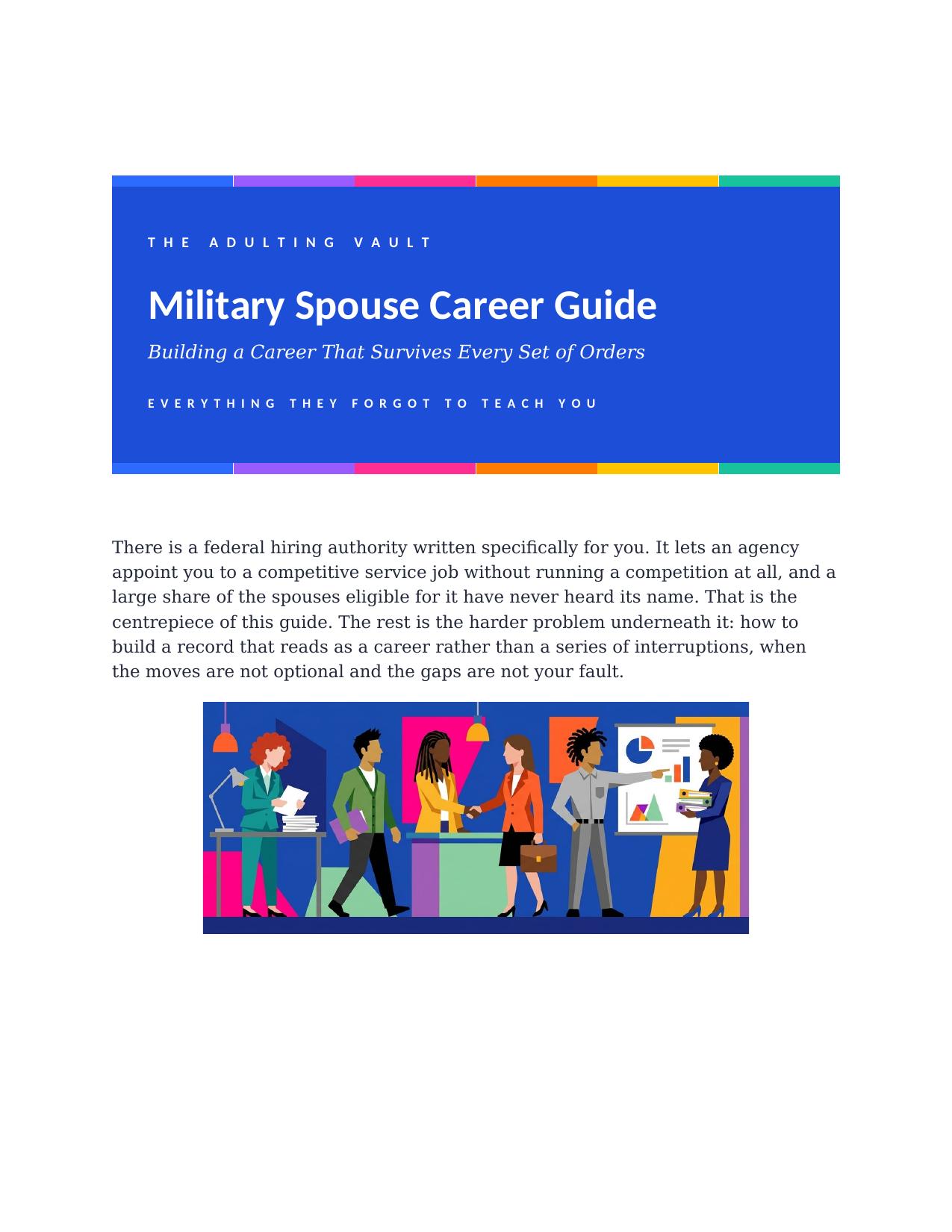 Military Spouse Career Guide cover