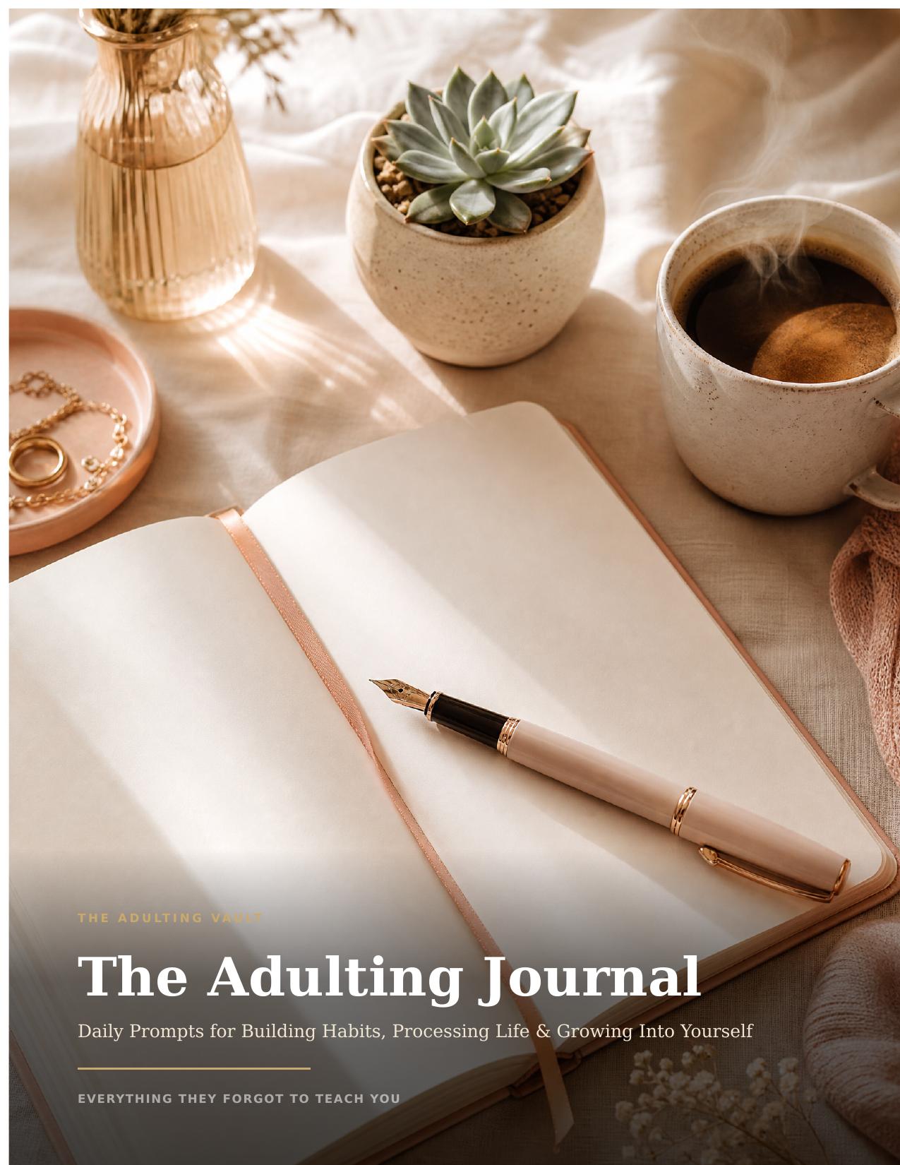The Adulting Journal cover