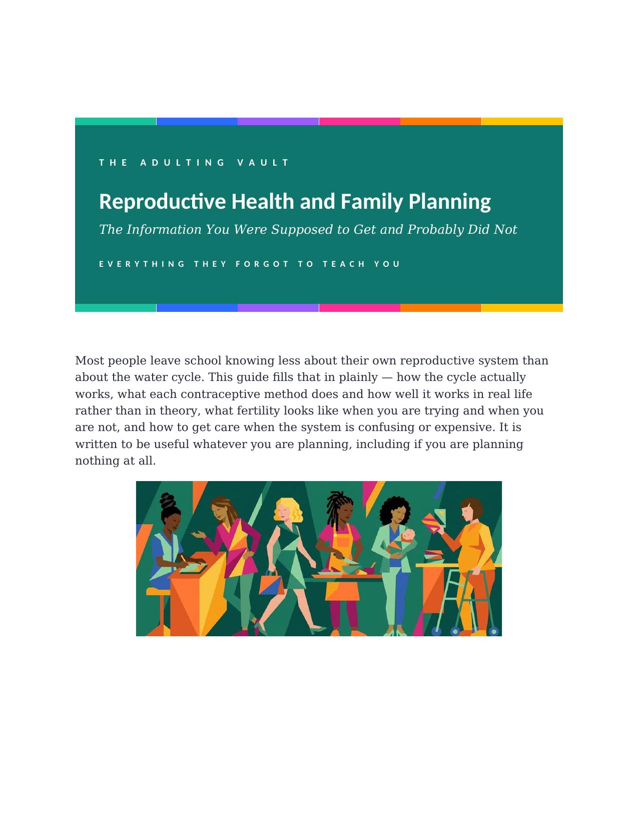Reproductive Health & Family Planning cover
