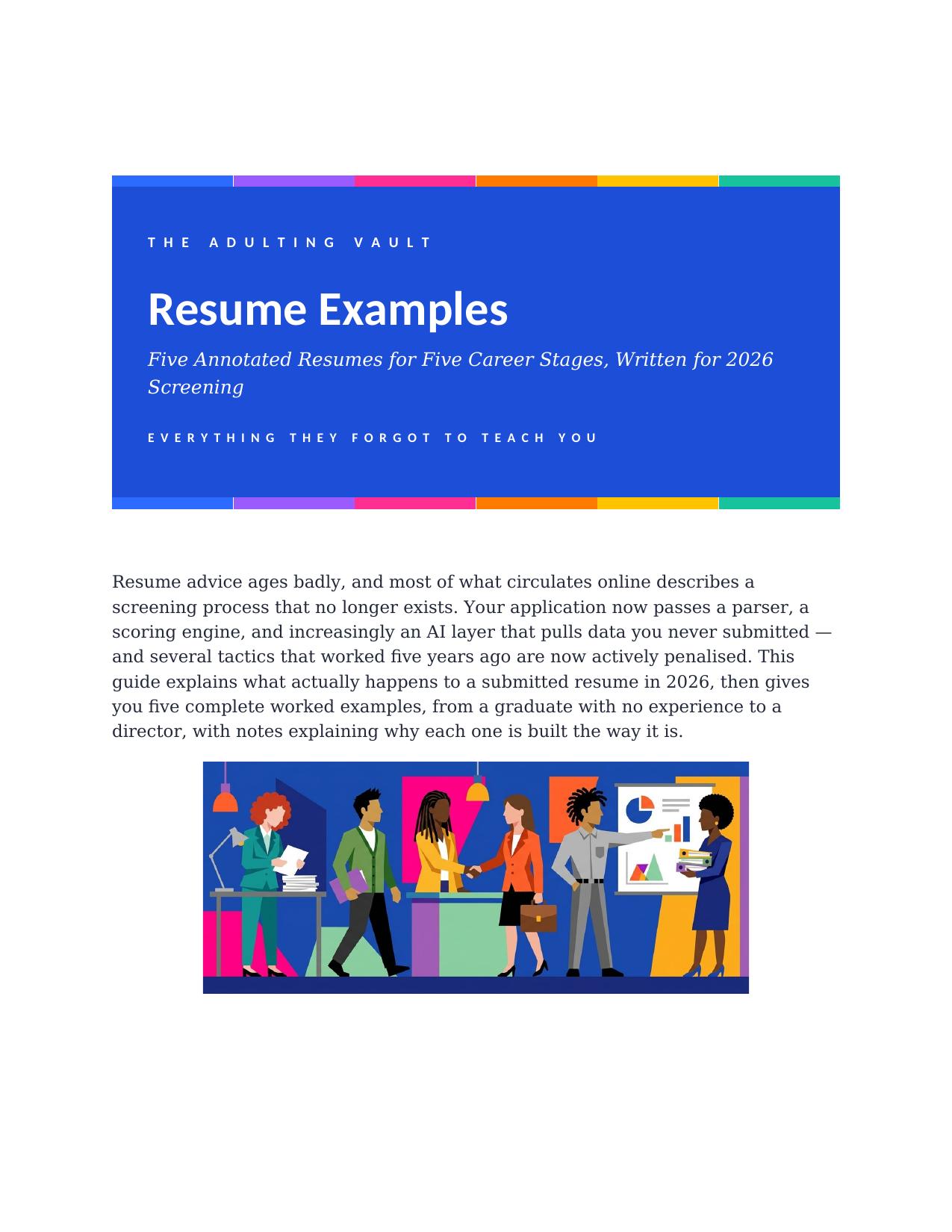 Resume Examples cover