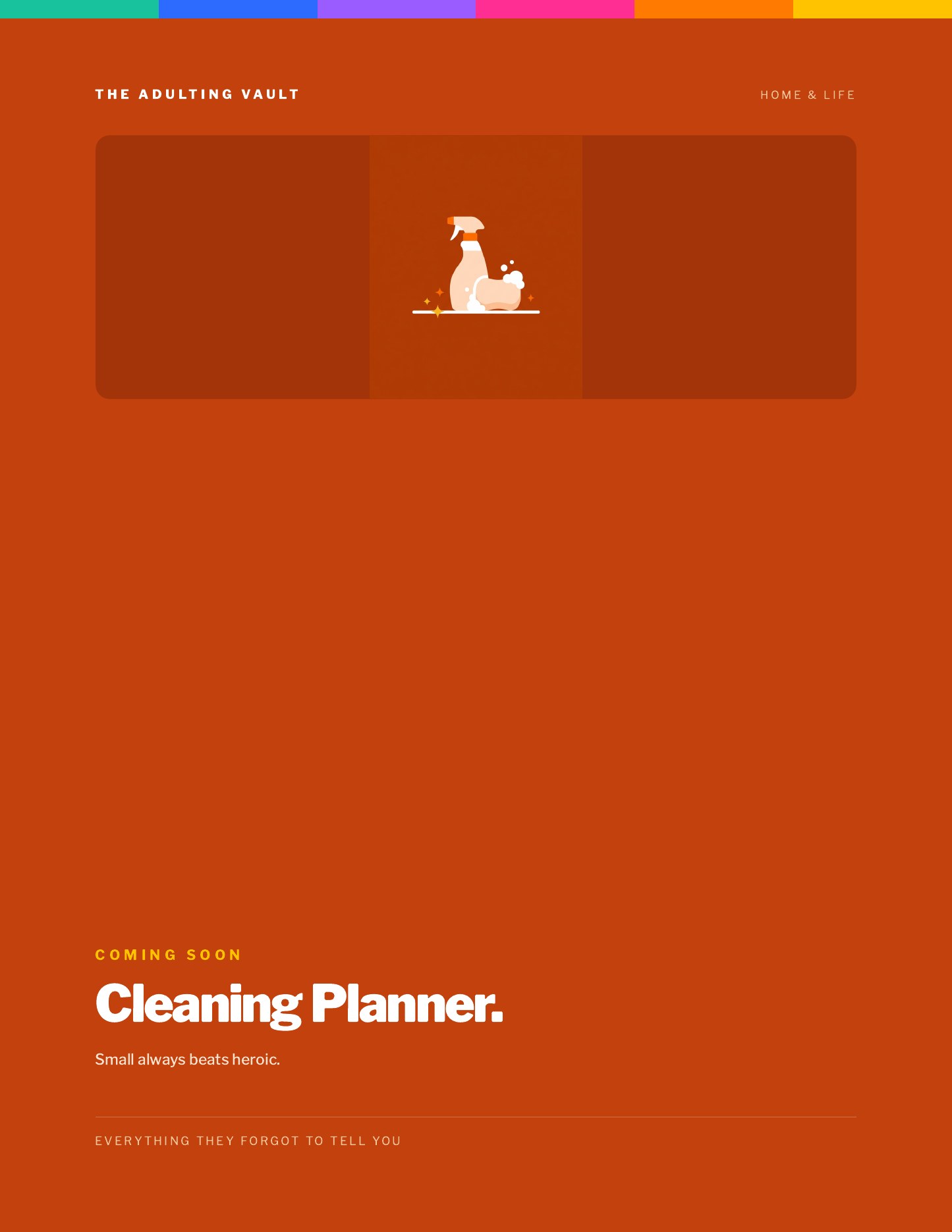 Cleaning Planner cover