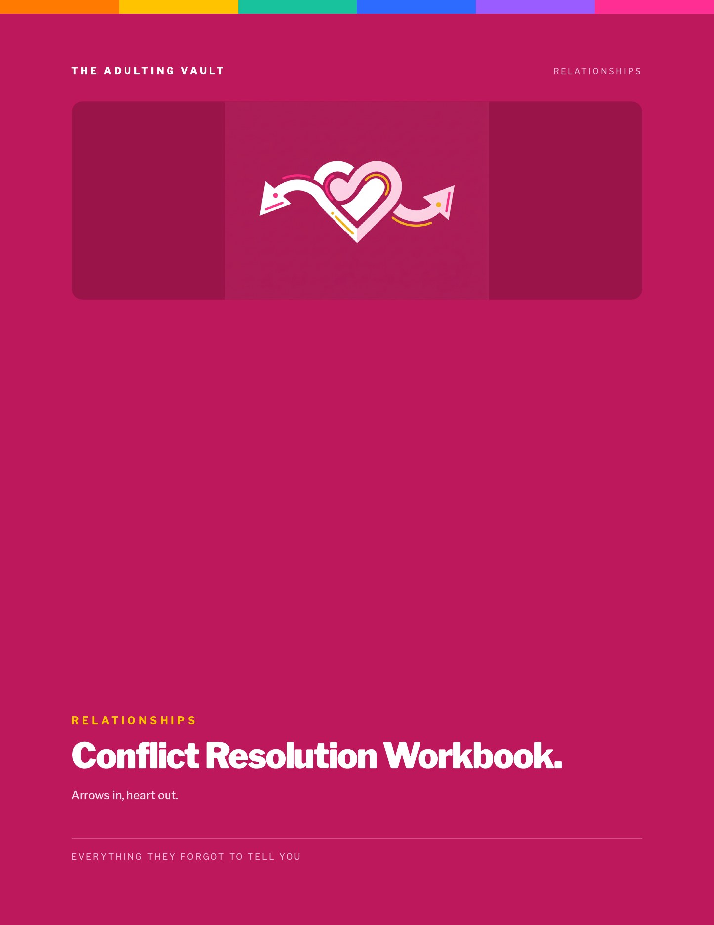 Conflict Resolution Workbook cover