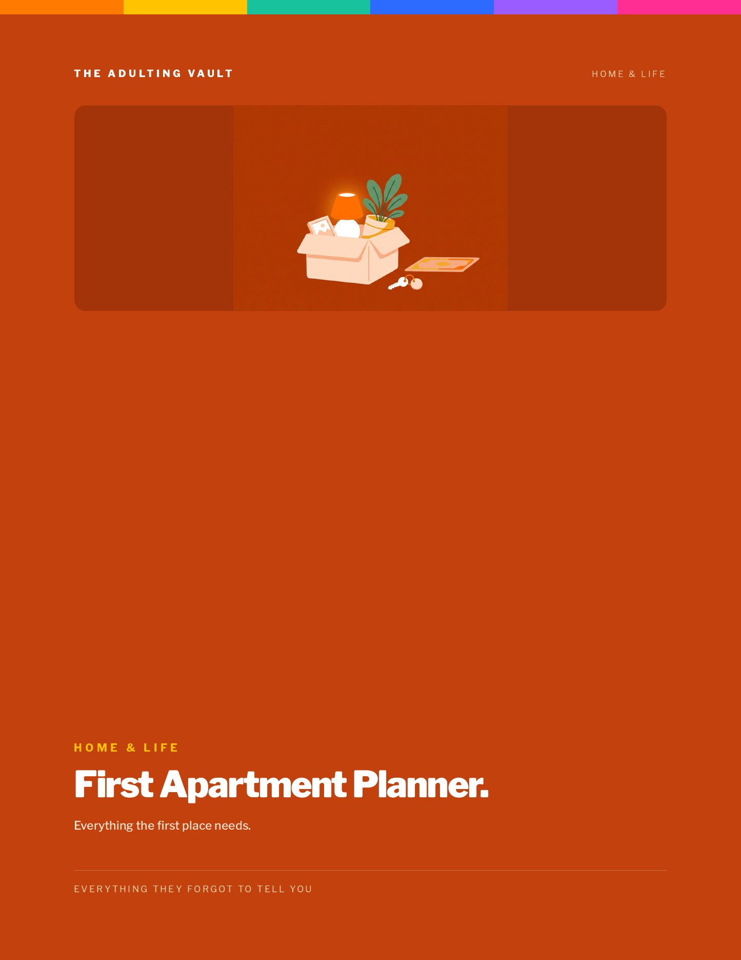 First Apartment Planner cover