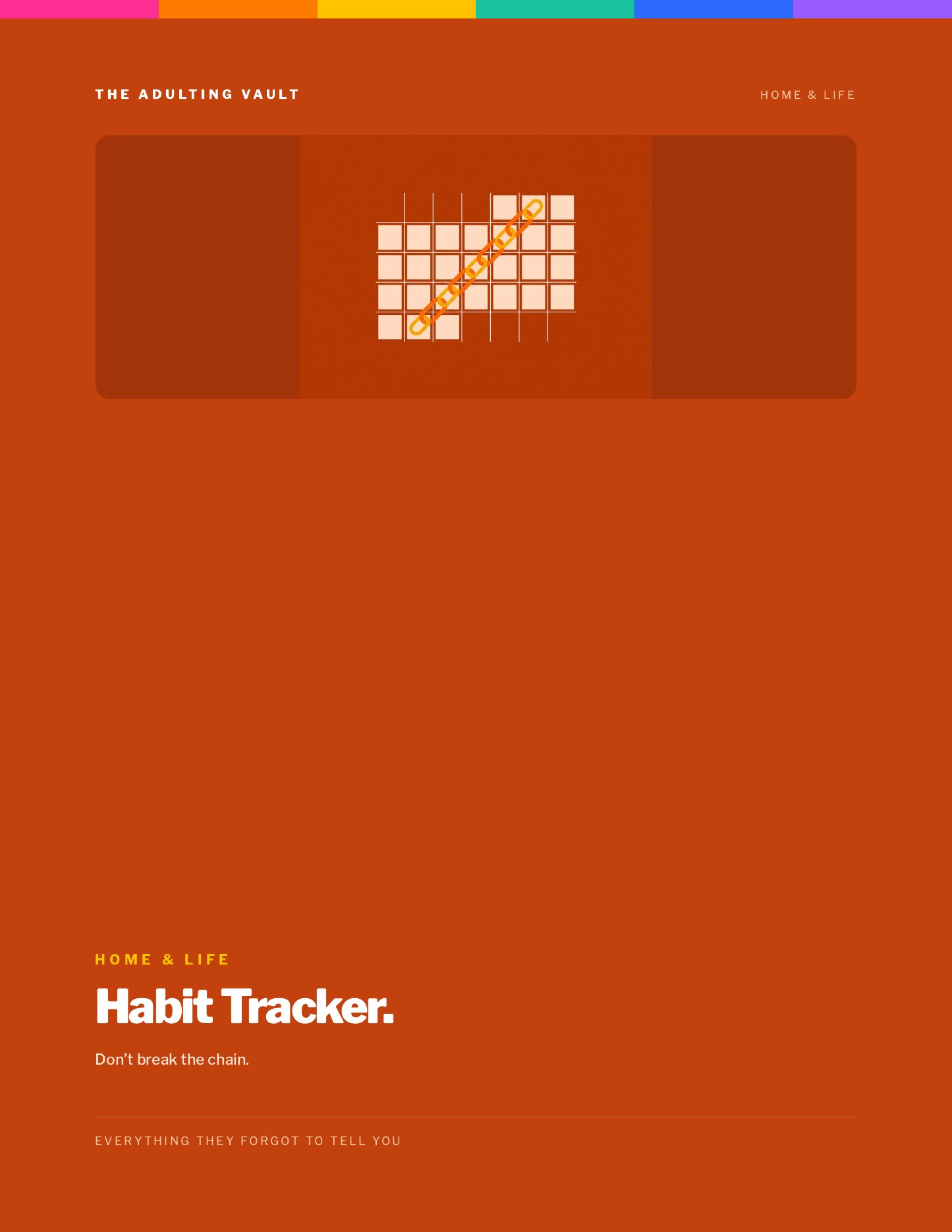 Habit Tracker cover