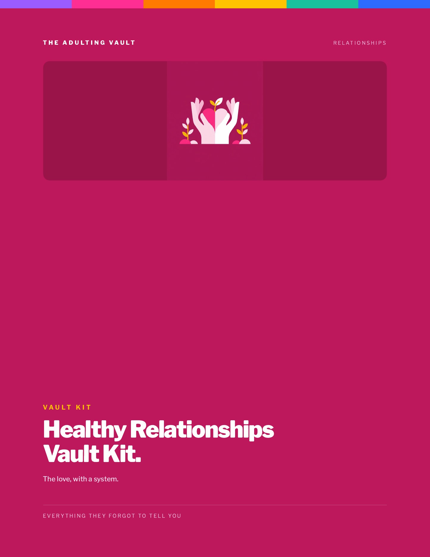 Healthy Relationships Vault Kit cover