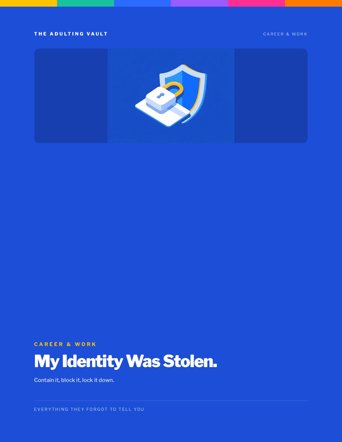 Identity Stolen Guide cover