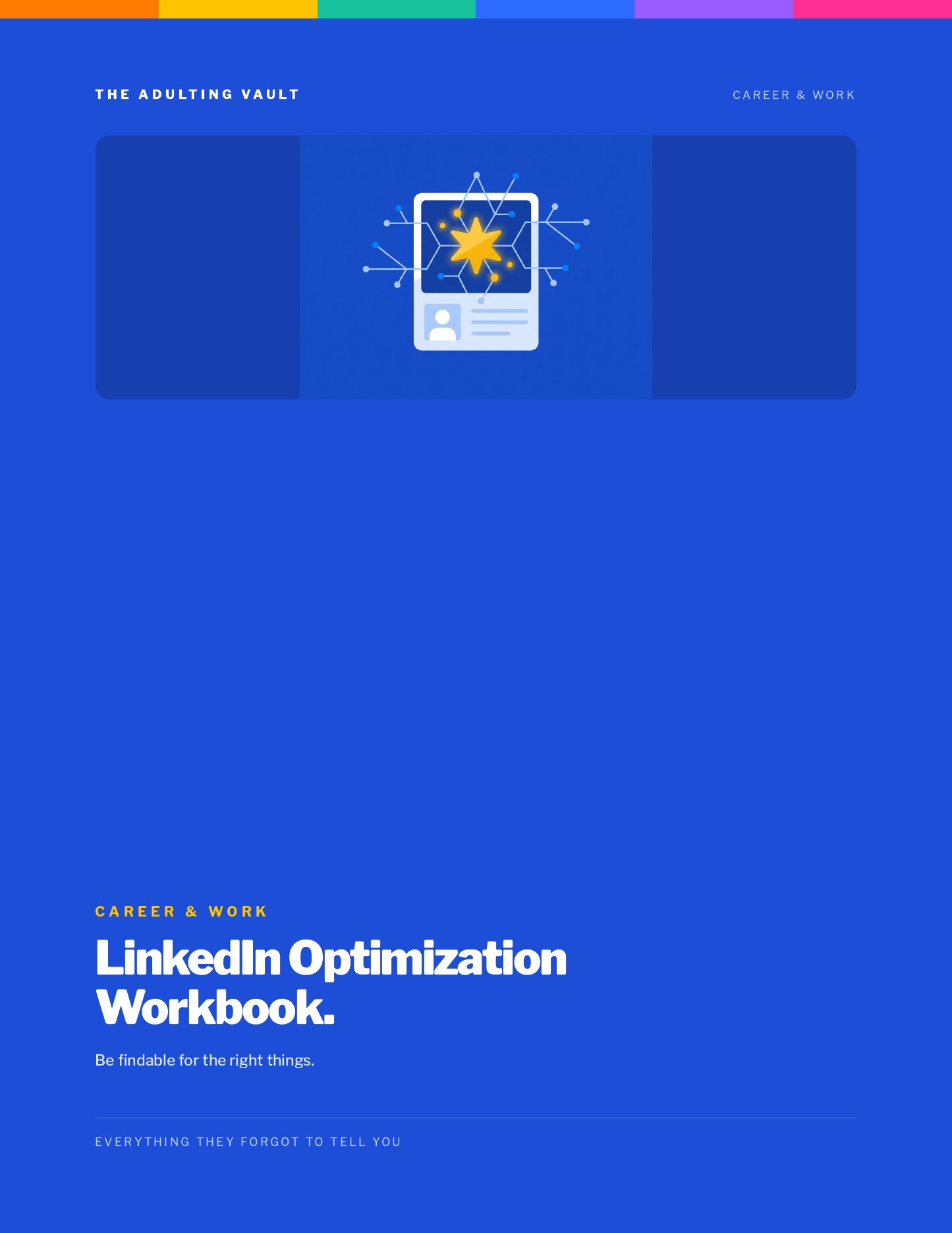 Linkedin Optimization Workbook cover