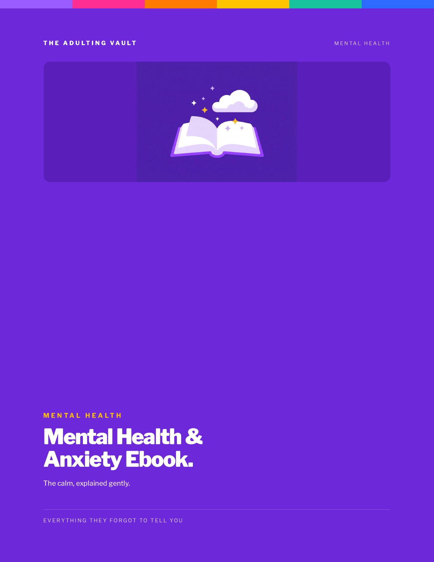 Mental Health Anxiety Ebook cover