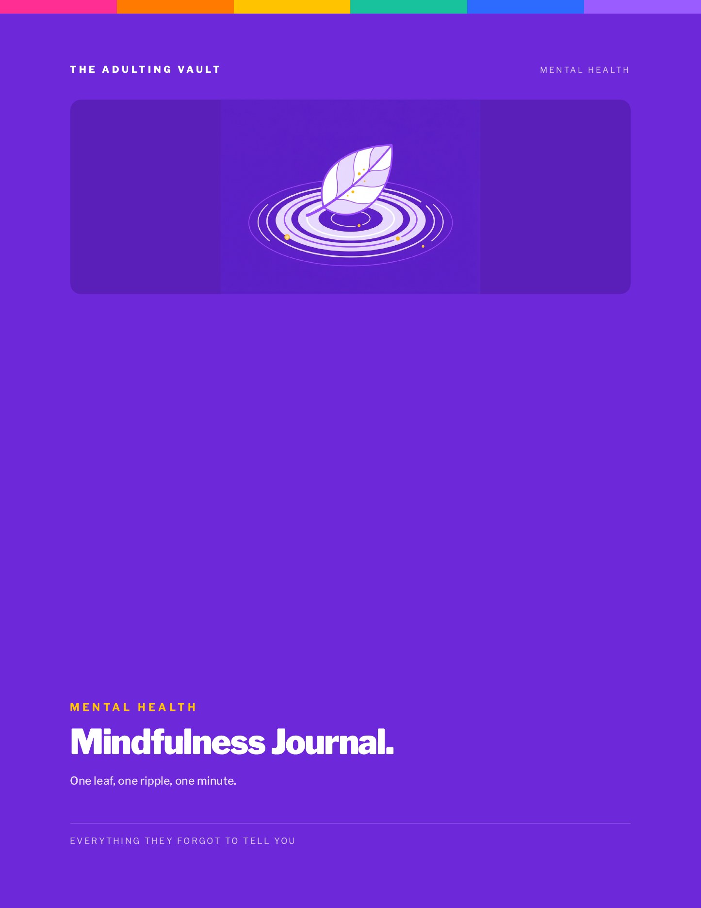 Mindfulness Journal cover