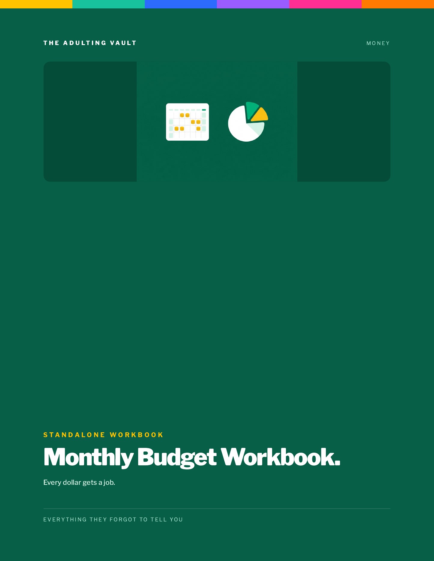 Monthly Budget Workbook (Excel) cover