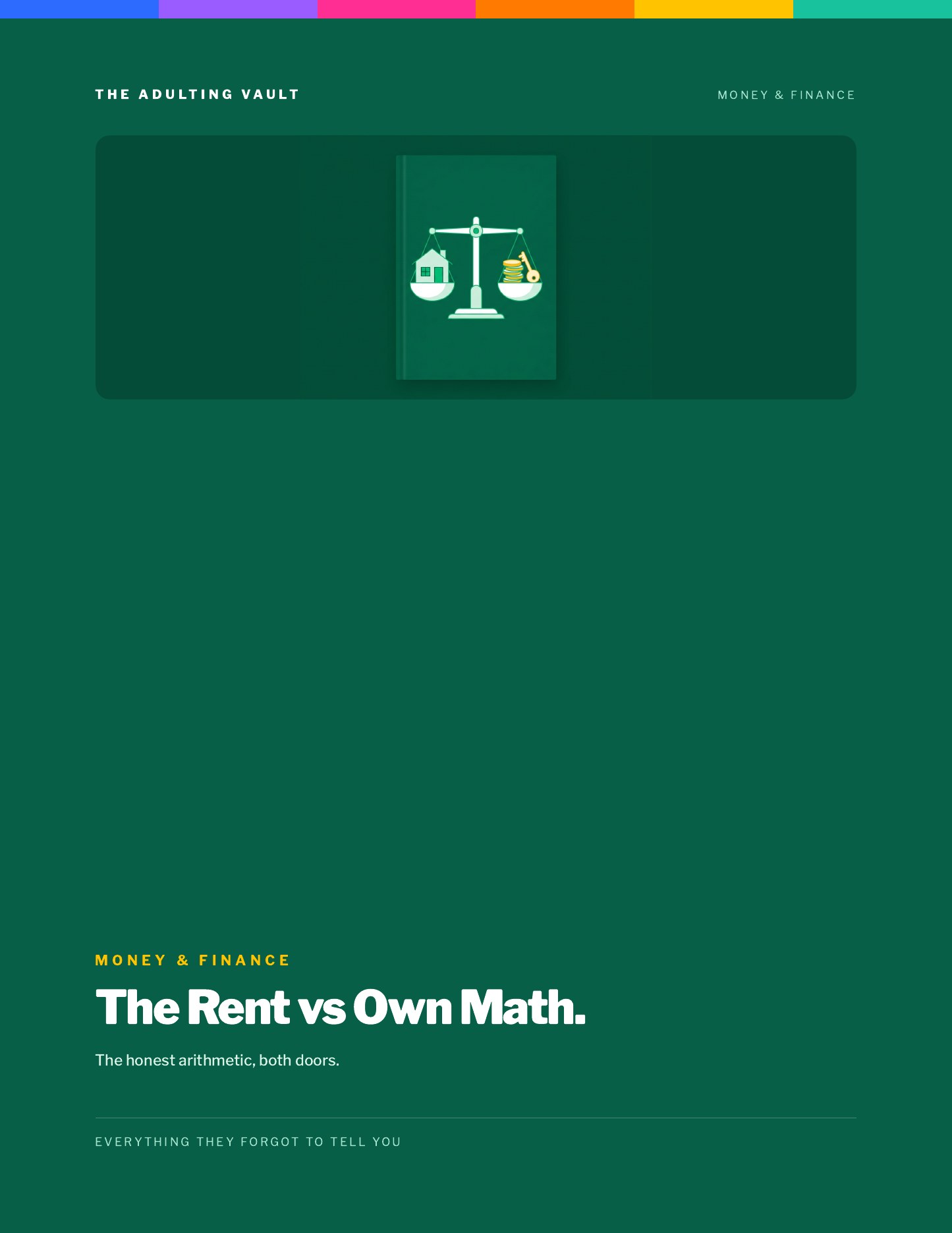 Rent Vs Own Math cover