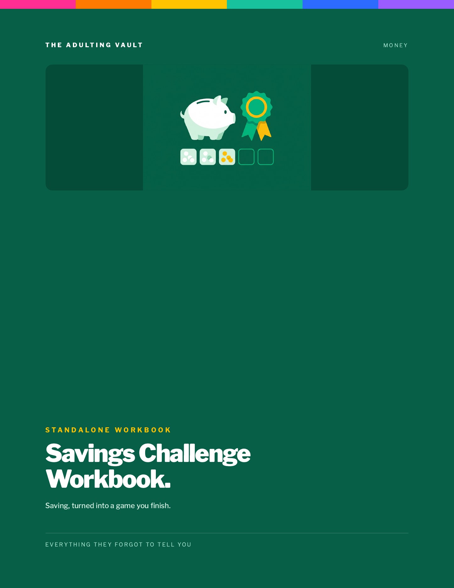 Savings Challenge Workbook cover